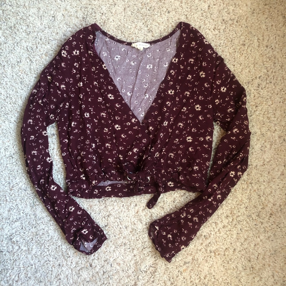 Maroon floral crop